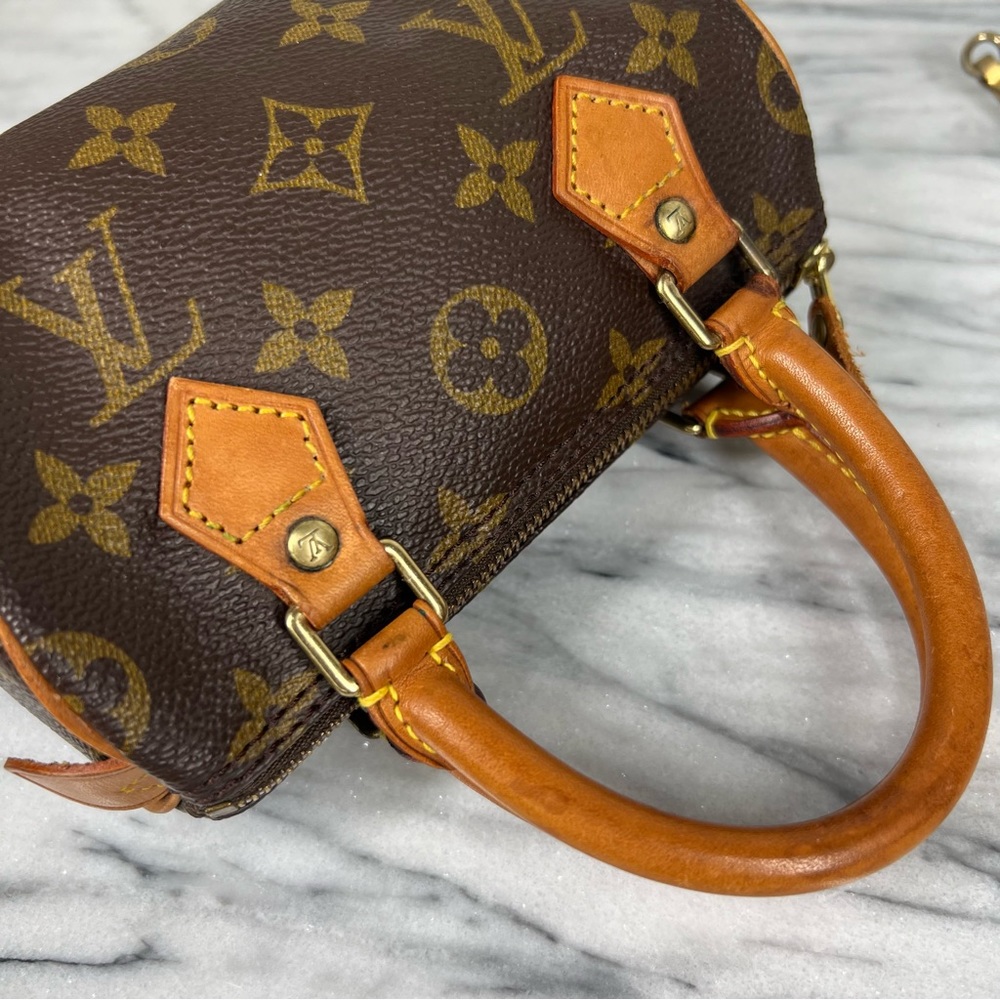 Louis Vuitton Vintage Nano Speedy Mini Monogram Crossbody Bag - Picture 8 of 13